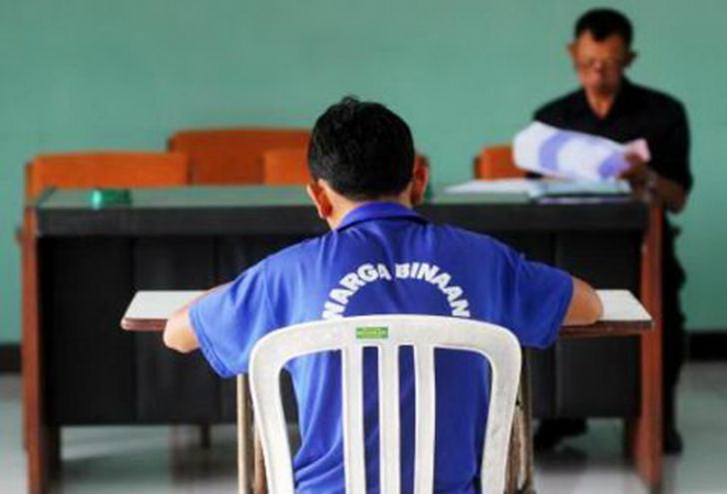 Seorang Pelajar Penghuni Rutan Selatpanjang Ikut UNBK 2017
